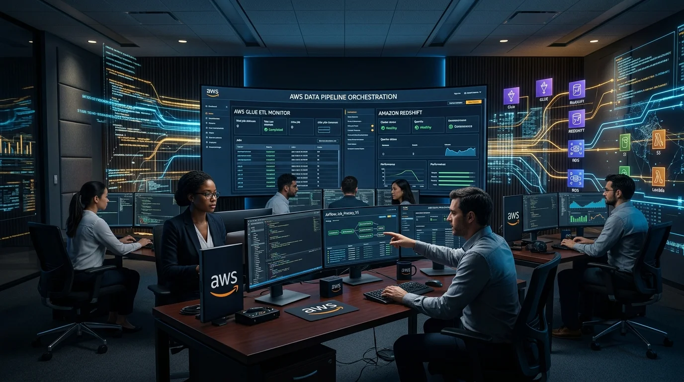 AWS data engineer hiring process showing screening, technical assessment, client interview and onboarding steps